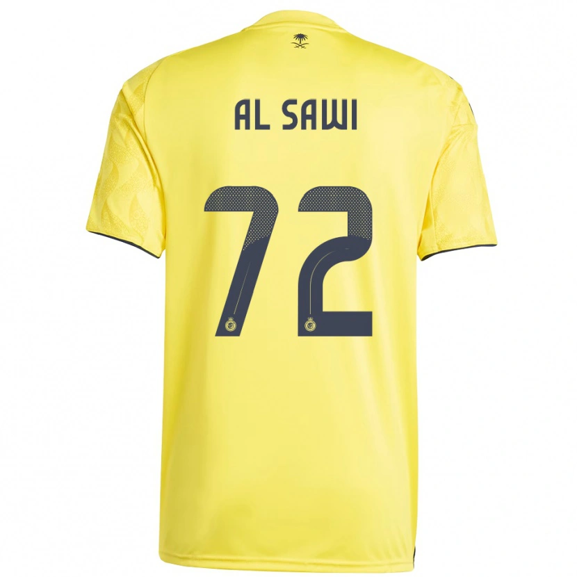 Danxen Heren Etaf Al-Sawi #72 Geel Zwart Thuisshirt Thuistenue 2025/26 T-Shirt