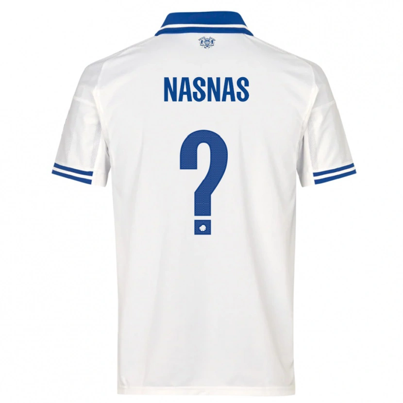 Danxen Heren Marvin Nasnas #0 Wit Blauw Thuisshirt Thuistenue 2025/26 T-Shirt