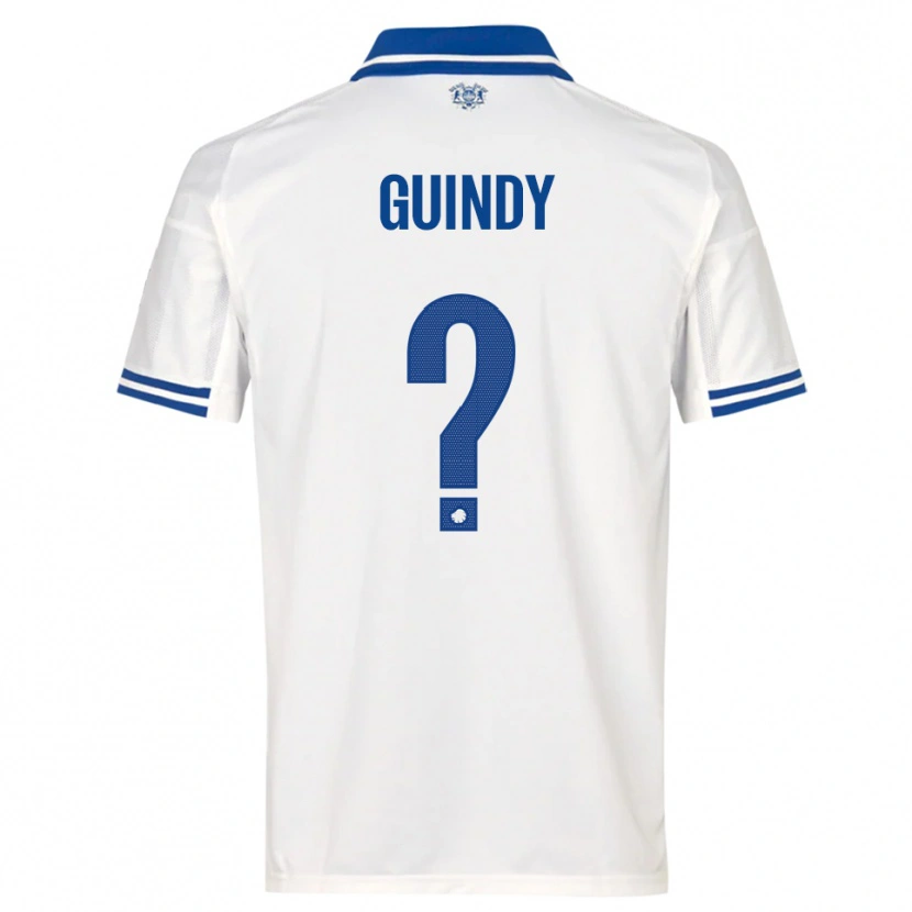 Danxen Heren Eliot Guindy #0 Wit Blauw Thuisshirt Thuistenue 2025/26 T-Shirt