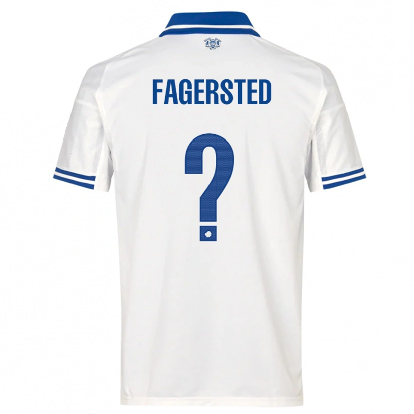 Danxen Heren Johan Fagersted #0 Wit Blauw Thuisshirt Thuistenue 2025/26 T-Shirt