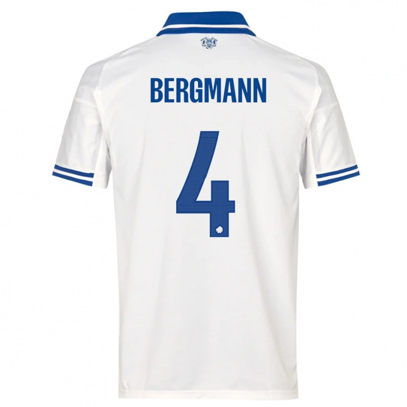 Danxen Heren Olivia Bergmann #4 Wit Blauw Thuisshirt Thuistenue 2025/26 T-Shirt