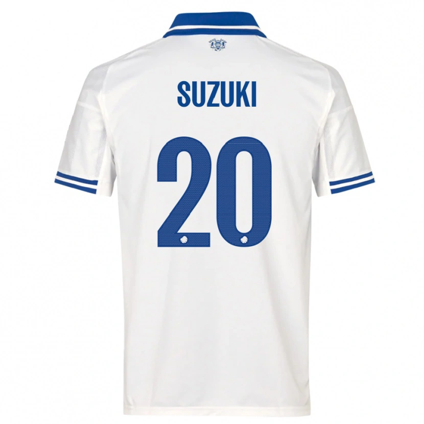 Danxen Heren Junnosuke Suzuki #20 Wit Blauw Thuisshirt Thuistenue 2025/26 T-Shirt