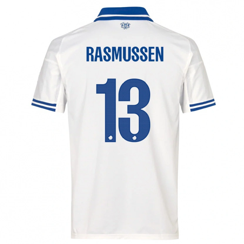 Danxen Heren Sara Rasmussen #13 Wit Blauw Thuisshirt Thuistenue 2025/26 T-Shirt