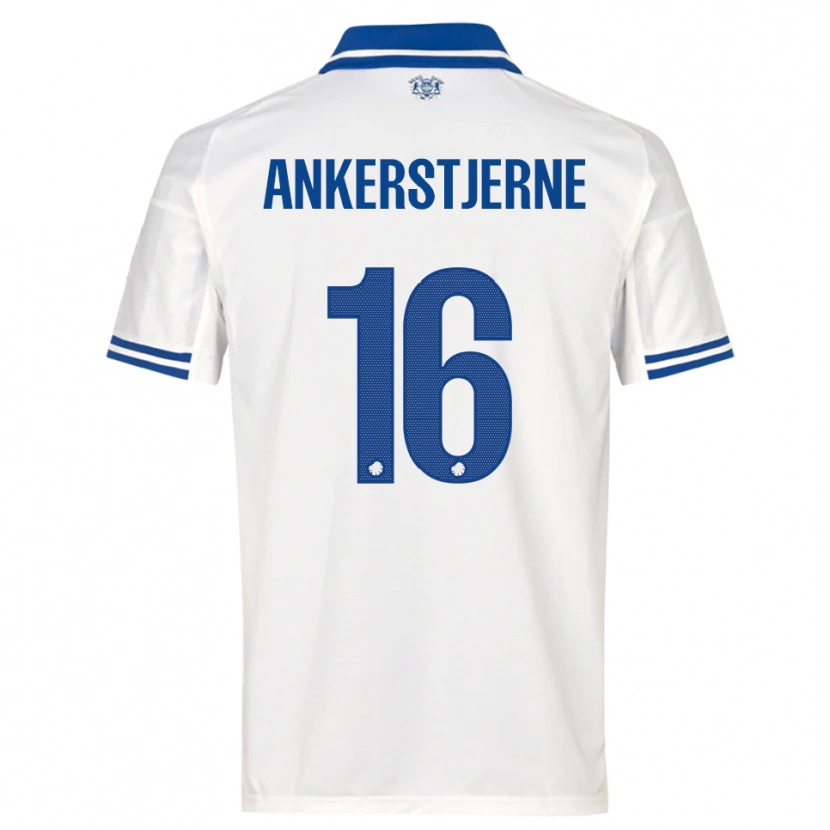 Danxen Heren Ida Ankerstjerne #16 Wit Blauw Thuisshirt Thuistenue 2025/26 T-Shirt