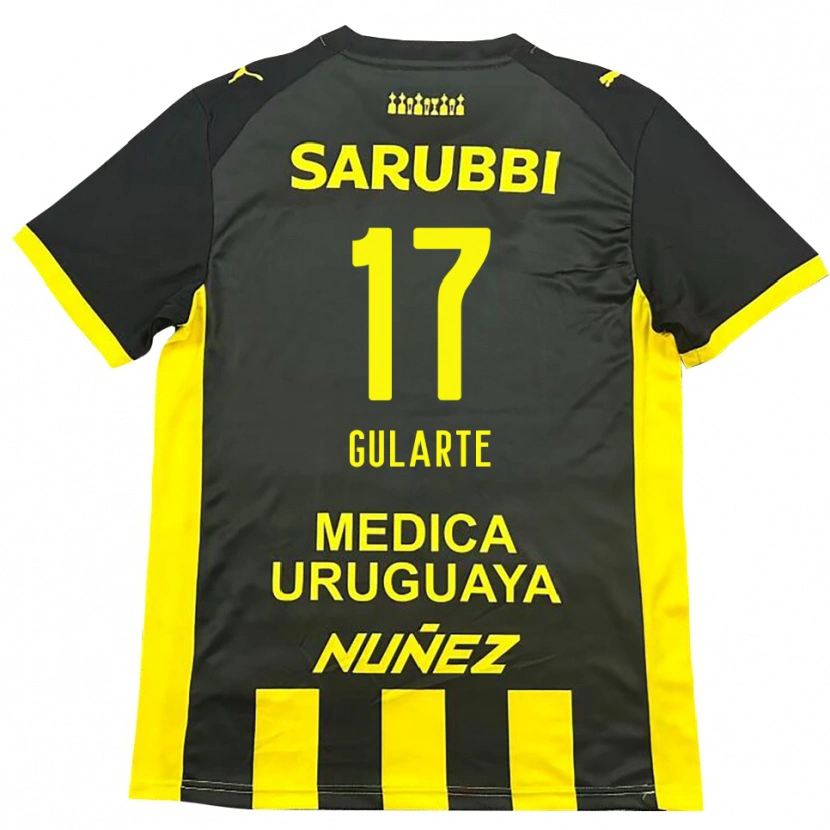 Danxen Heren Emanuel Gularte #17 Geel Zwart Thuisshirt Thuistenue 2025/26 T-Shirt