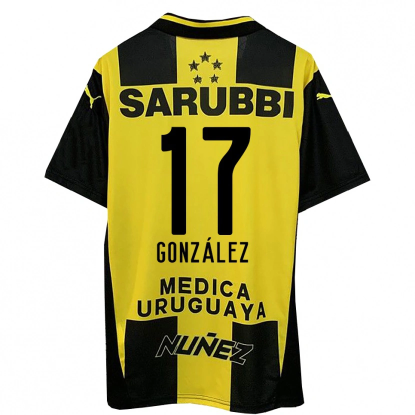 Danxen Heren Luciano González #17 Geel Zwart Thuisshirt Thuistenue 2025/26 T-Shirt