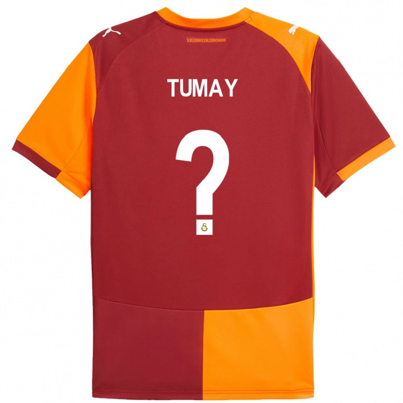 Danxen Heren Mustafa Kürsat Tümay #0 Rood Oranje Thuisshirt Thuistenue 2025/26 T-Shirt