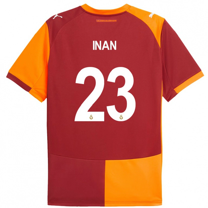 Danxen Heren Müge İnan #23 Rood Oranje Thuisshirt Thuistenue 2025/26 T-Shirt