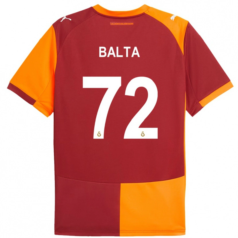 Danxen Heren Çağrı Balta #72 Rood Oranje Thuisshirt Thuistenue 2025/26 T-Shirt