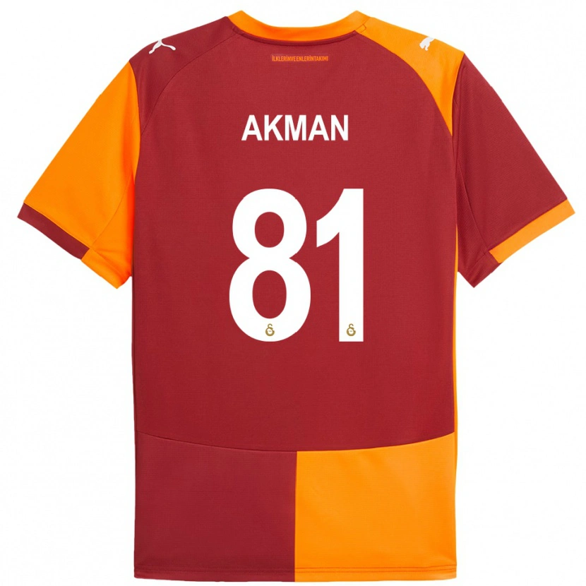 Danxen Heren Hamza Akman #81 Rood Oranje Thuisshirt Thuistenue 2025/26 T-Shirt