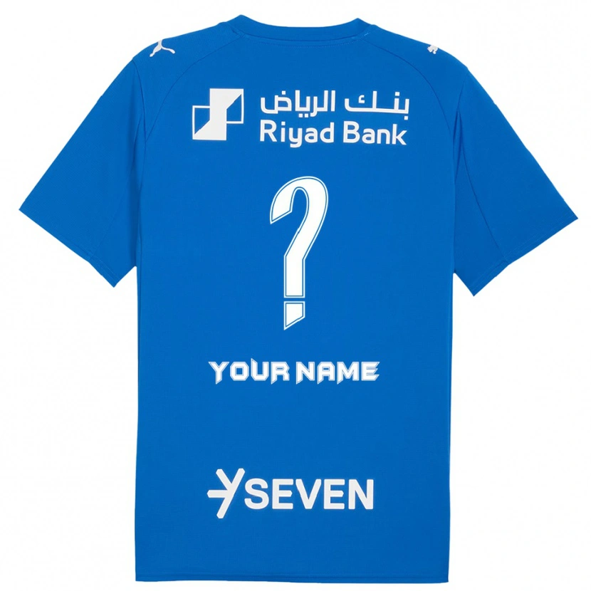 Danxen Heren Uw Naam #0 Blauw Wit Thuisshirt Thuistenue 2025/26 T-Shirt