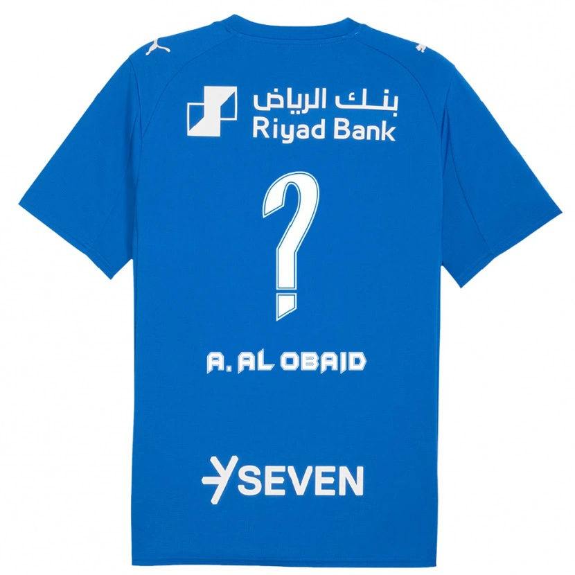 Danxen Heren Abdulrahman Al-Obaid #0 Blauw Wit Thuisshirt Thuistenue 2025/26 T-Shirt