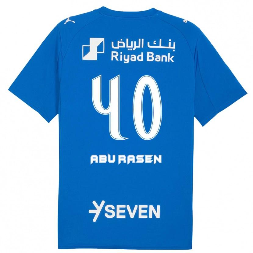 Danxen Heren Ahmad Abu Rasen #40 Blauw Wit Thuisshirt Thuistenue 2025/26 T-Shirt