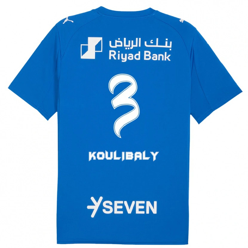 Danxen Heren Kalidou Koulibaly #3 Blauw Wit Thuisshirt Thuistenue 2025/26 T-Shirt