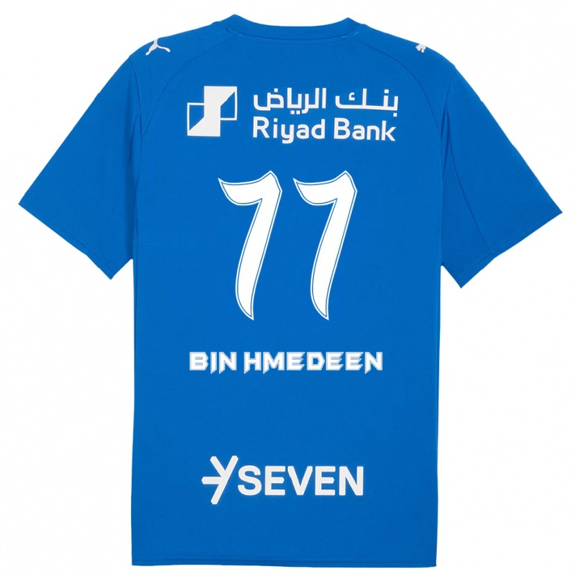 Danxen Heren Raghad Bin Hmedeen #77 Blauw Wit Thuisshirt Thuistenue 2025/26 T-Shirt