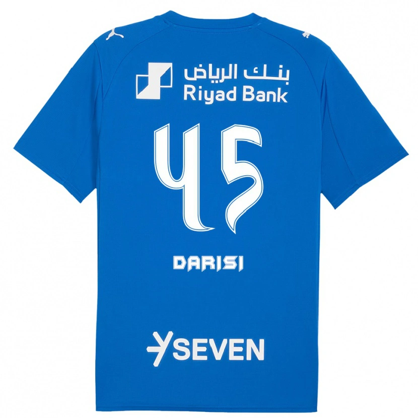 Danxen Heren Abdulkarim Darisi #45 Blauw Wit Thuisshirt Thuistenue 2025/26 T-Shirt