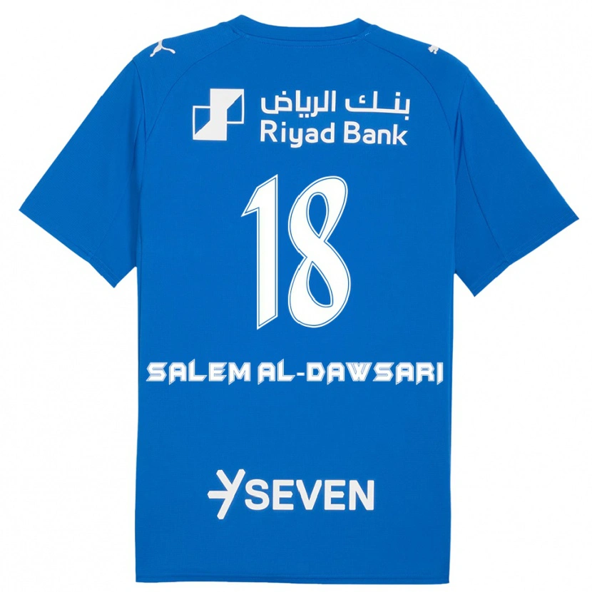 Danxen Heren Nawaf Salem Al-Dawsari #18 Blauw Wit Thuisshirt Thuistenue 2025/26 T-Shirt
