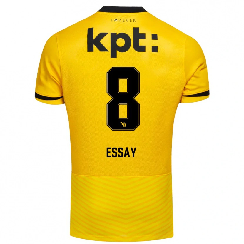 Danxen Heren Perceval Essay #8 Geel Zwart Thuisshirt Thuistenue 2025/26 T-Shirt