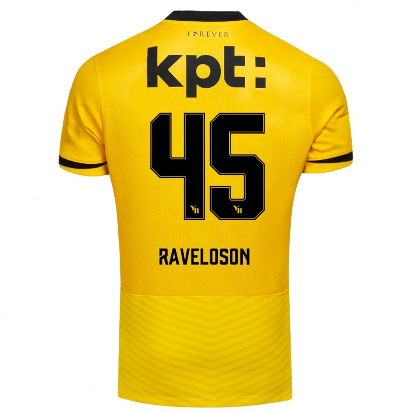 Danxen Heren Rayan Raveloson #45 Geel Zwart Thuisshirt Thuistenue 2025/26 T-Shirt