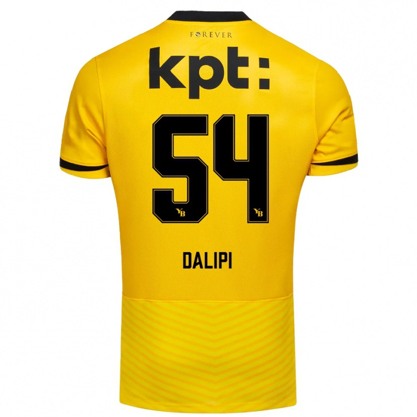 Danxen Heren Lutfi Dalipi #54 Geel Zwart Thuisshirt Thuistenue 2025/26 T-Shirt