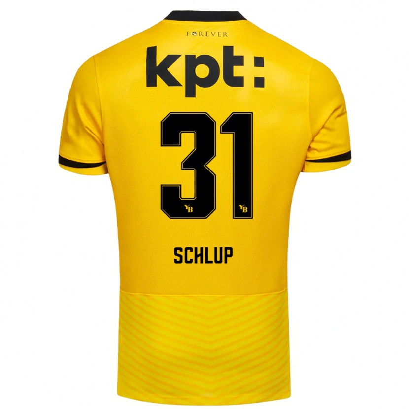 Danxen Heren Giulia Schlup #31 Geel Zwart Thuisshirt Thuistenue 2025/26 T-Shirt