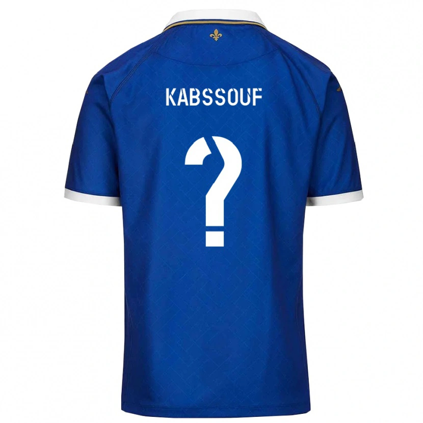 Danxen Heren Salim Kabssouf #0 Blauw Goud Thuisshirt Thuistenue 2025/26 T-Shirt