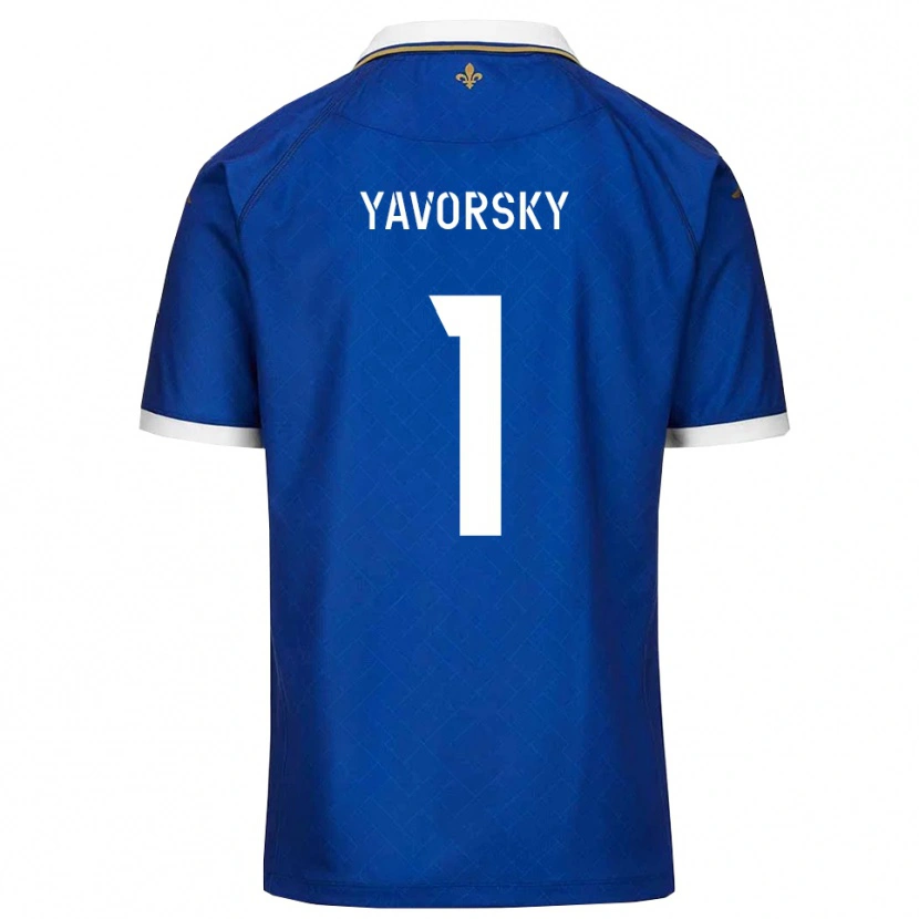 Danxen Heren Nathan Yavorsky #1 Blauw Goud Thuisshirt Thuistenue 2025/26 T-Shirt