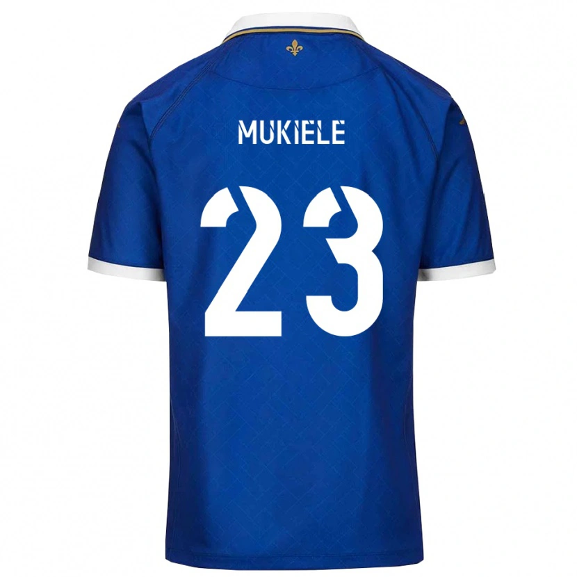 Danxen Heren Norvin Mukiele #23 Blauw Goud Thuisshirt Thuistenue 2025/26 T-Shirt