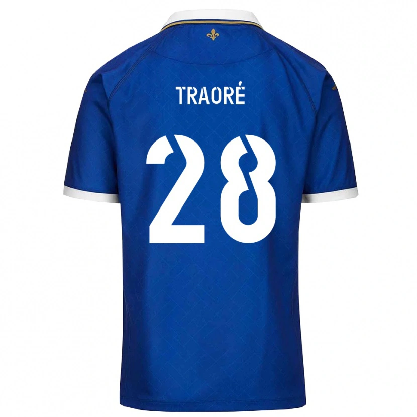 Danxen Heren Soumaïla Traoré #28 Blauw Goud Thuisshirt Thuistenue 2025/26 T-Shirt