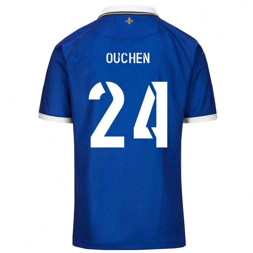 Danxen Heren Ali Ouchen #24 Blauw Goud Thuisshirt Thuistenue 2025/26 T-Shirt