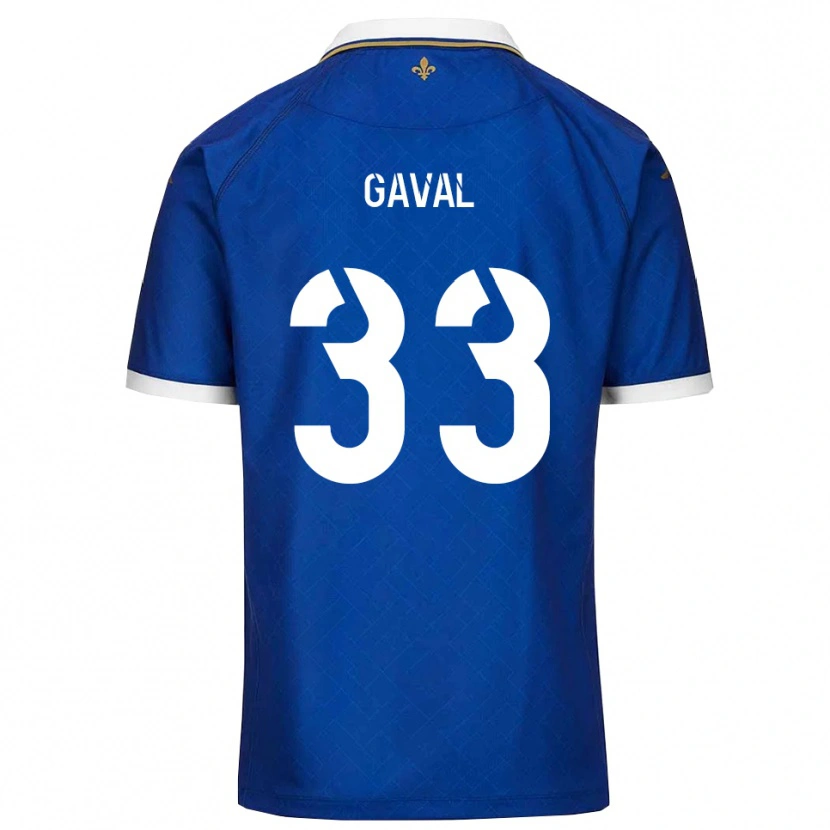 Danxen Heren Aimé Gaval #33 Blauw Goud Thuisshirt Thuistenue 2025/26 T-Shirt