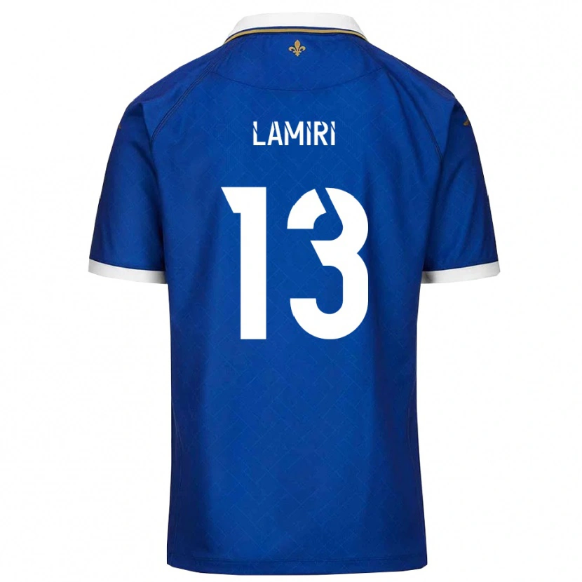 Danxen Heren Nadil Lamiri #13 Blauw Goud Thuisshirt Thuistenue 2025/26 T-Shirt