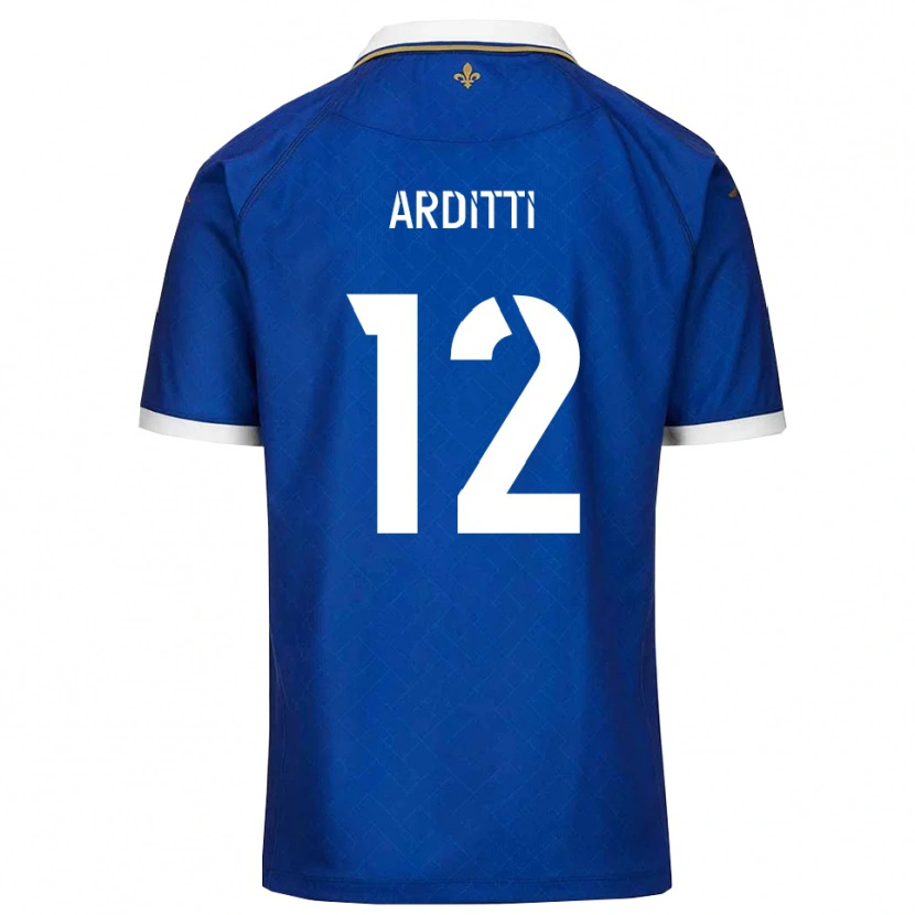 Danxen Heren Nathan Arditti #12 Blauw Goud Thuisshirt Thuistenue 2025/26 T-Shirt
