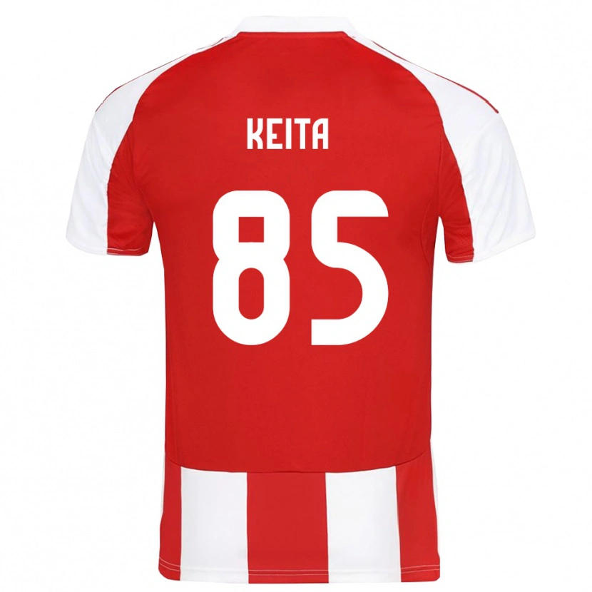 Danxen Heren Diby Keita #85 Rood Wit Thuisshirt Thuistenue 2025/26 T-Shirt