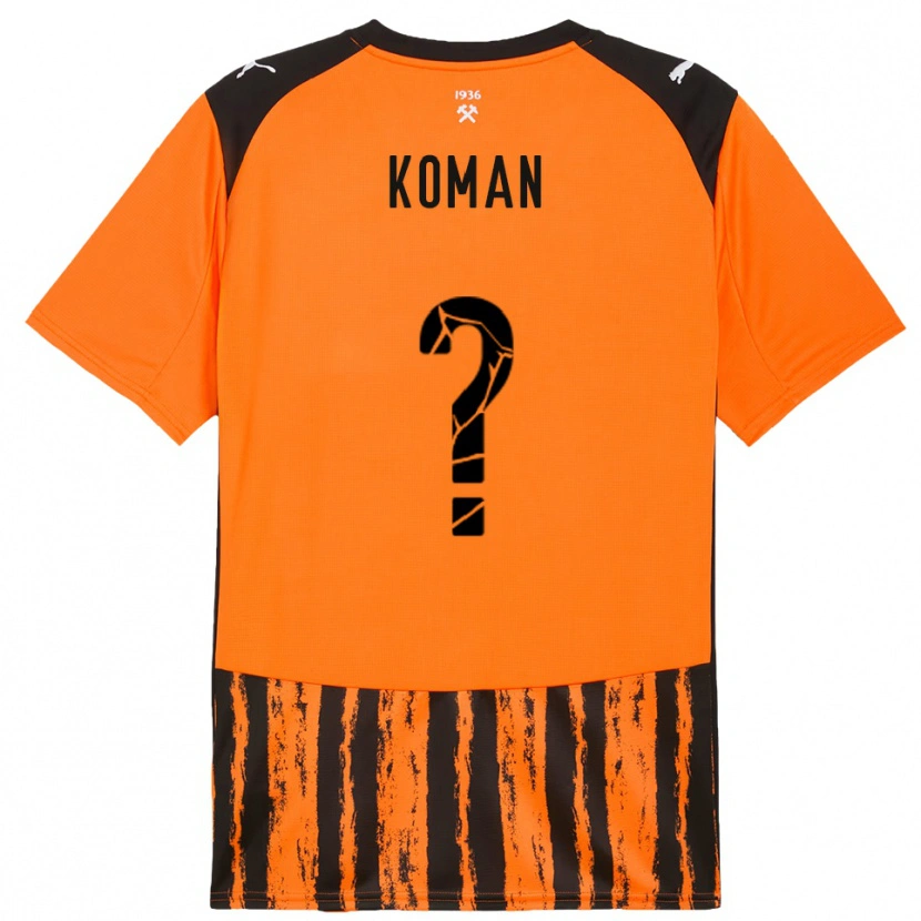 Danxen Heren Semen Koman #0 Oranje Zwart Thuisshirt Thuistenue 2025/26 T-Shirt