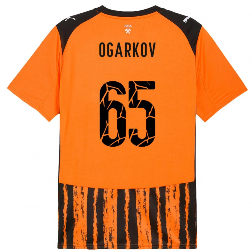 Danxen Heren Mykola Ogarkov #65 Oranje Zwart Thuisshirt Thuistenue 2025/26 T-Shirt