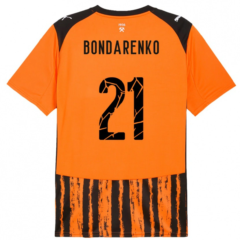 Danxen Heren Artem Bondarenko #21 Oranje Zwart Thuisshirt Thuistenue 2025/26 T-Shirt