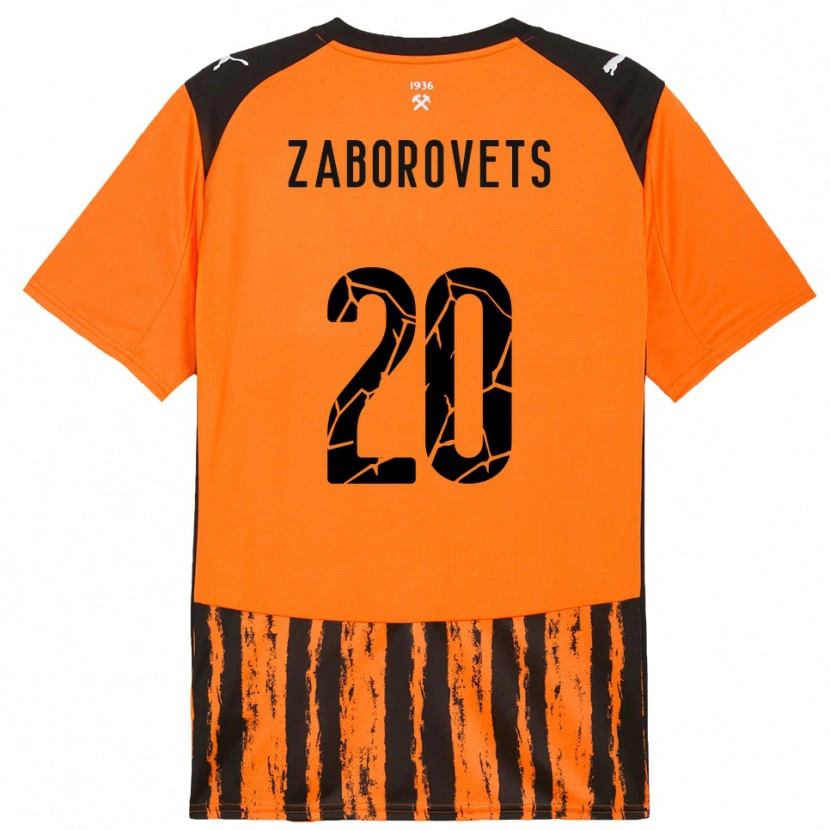 Danxen Heren Lidiia Zaborovets #20 Oranje Zwart Thuisshirt Thuistenue 2025/26 T-Shirt