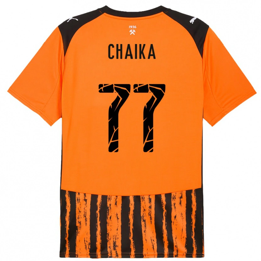 Danxen Heren Nadiia Chaika #77 Oranje Zwart Thuisshirt Thuistenue 2025/26 T-Shirt