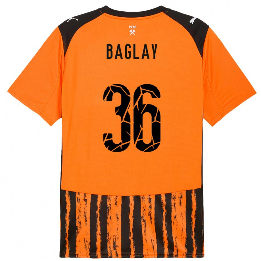 Danxen Heren Rostyslav Baglay #36 Oranje Zwart Thuisshirt Thuistenue 2025/26 T-Shirt