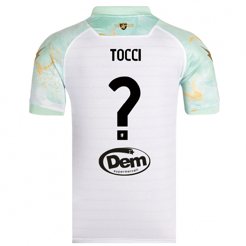 Danxen Heren Federico Tocci #0 Wit Zwart Uitshirt Uittenue 2025/26 T-Shirt