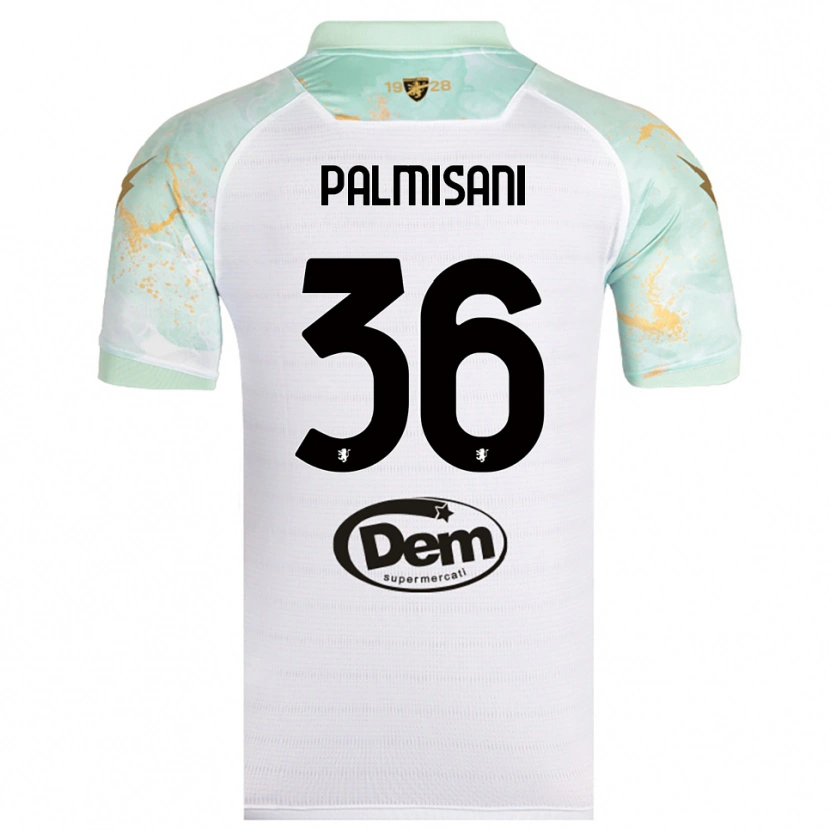Danxen Heren Lorenzo Palmisani #36 Wit Zwart Uitshirt Uittenue 2025/26 T-Shirt
