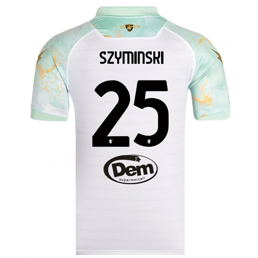 Danxen Heren Przemyslaw Szyminski #25 Wit Zwart Uitshirt Uittenue 2025/26 T-Shirt