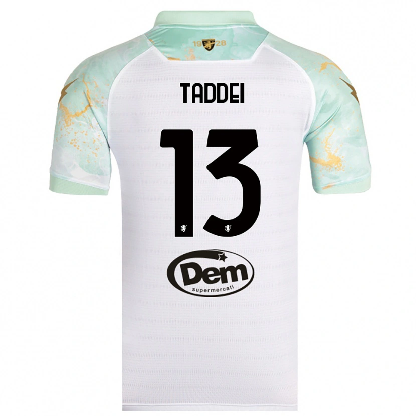 Danxen Heren Leonardo Taddei #13 Wit Zwart Uitshirt Uittenue 2025/26 T-Shirt