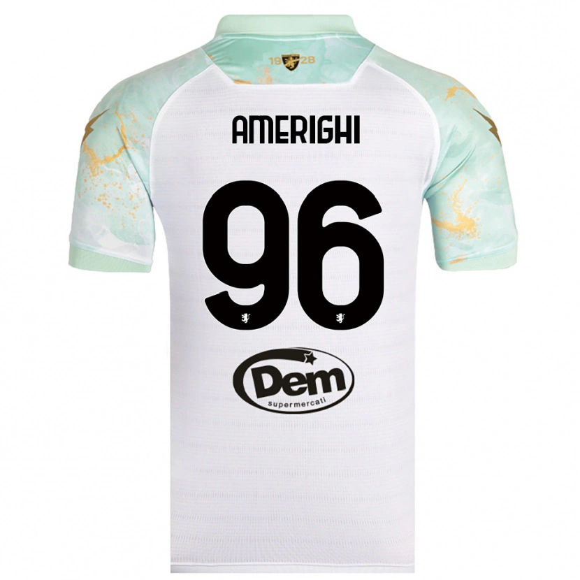 Danxen Heren Igor Amerighi #96 Wit Zwart Uitshirt Uittenue 2025/26 T-Shirt