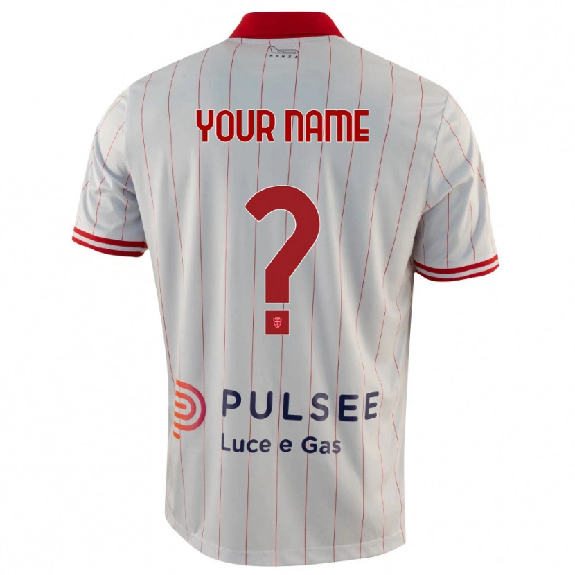 Danxen Heren Uw Naam #0 Wit Rood Blauw Uitshirt Uittenue 2025/26 T-Shirt