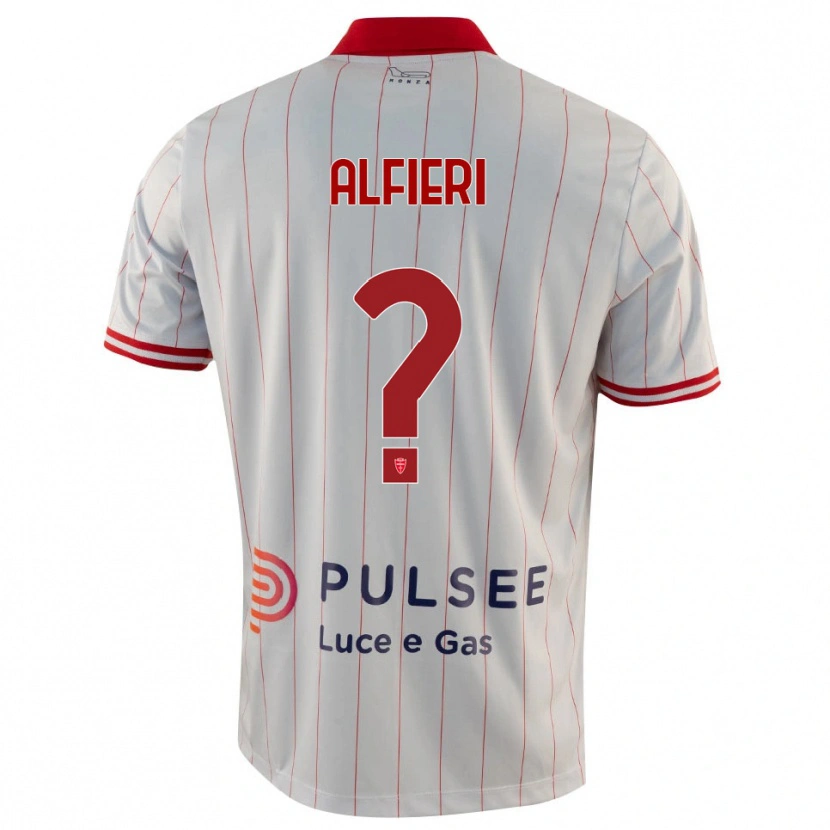 Danxen Heren Orazio Alfieri #0 Wit Rood Blauw Uitshirt Uittenue 2025/26 T-Shirt