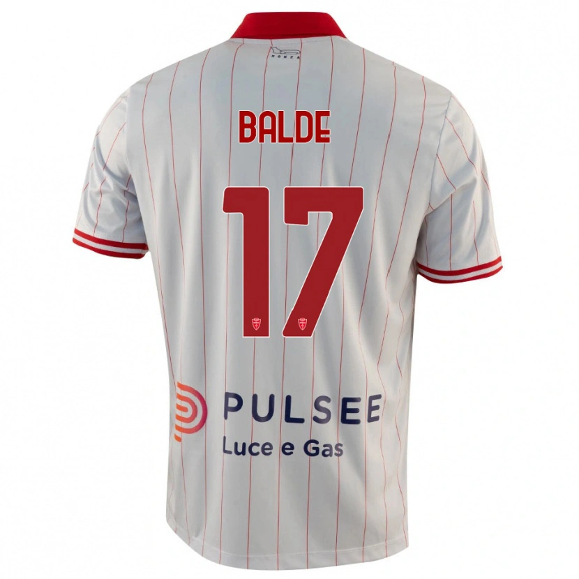 Danxen Heren Keita Baldé #17 Wit Rood Blauw Uitshirt Uittenue 2025/26 T-Shirt