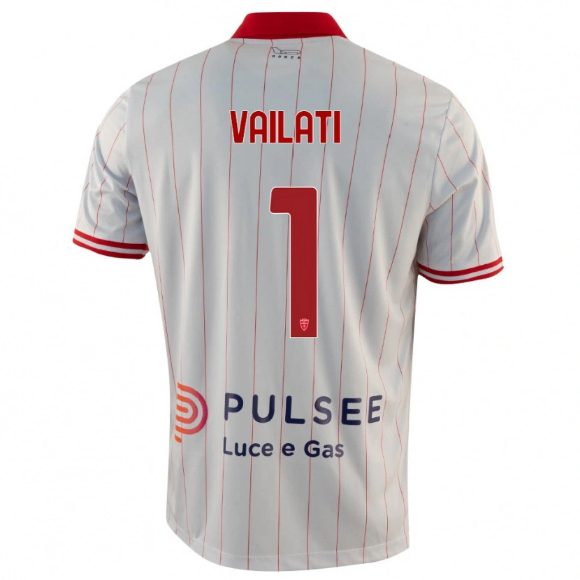 Danxen Heren Andrea Vailati #1 Wit Rood Blauw Uitshirt Uittenue 2025/26 T-Shirt