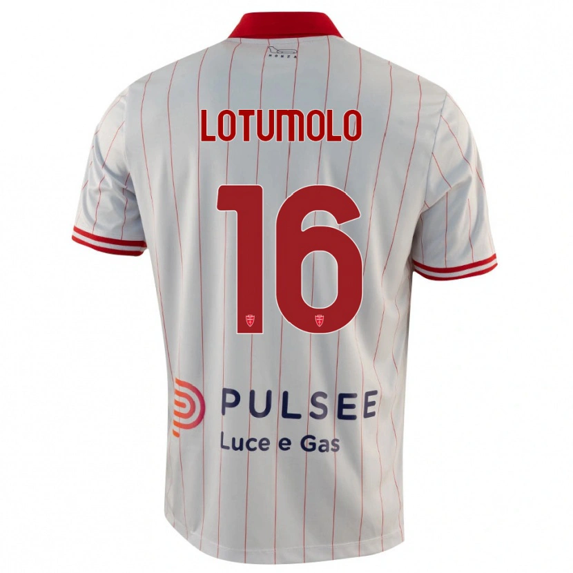 Danxen Heren Matteo Lotumolo #16 Wit Rood Blauw Uitshirt Uittenue 2025/26 T-Shirt